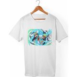 Muggkuppa Naruto Uzumaki Unisex-Erkek Beyaz T-Shirt - XL