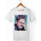 Muggkuppa Nazım Hikmet Unisex-Erkek Beyaz T-Shirt