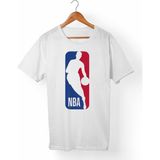 Muggkuppa Nba Unisex-Erkek Beyaz T-Shirt - L