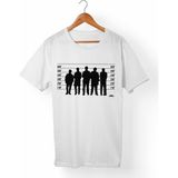 Muggkuppa Olağan Şüpheliler Unisex-Erkek Beyaz T-Shirt