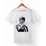 Muggkuppa Pulp Fiction-Ucuz Roman Unisex-Erkek Beyaz T-Shirt - XL