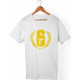 Muggkuppa Rainbow Six Siegeunisex-Erkek Beyaz T-Shirt - L
