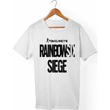 Muggkuppa Rainbow Six Siegeunisex-Erkek Beyaz T-Shirt - XL
