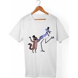 Muggkuppa Regular Show Unisex-Erkek Beyaz T-Shirt