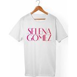 Muggkuppa Selena Gomez Unisex-Erkek Beyaz T-Shirt