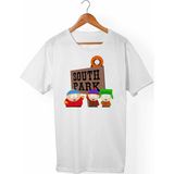 Muggkuppa Southpark Unisex-Erkek Beyaz T-Shirt - XL