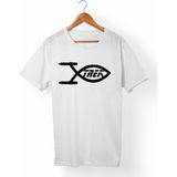 Muggkuppa Star Trek- Unisex-Erkek Beyaz T-Shirt - L