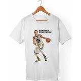 Muggkuppa Stephen Curry Unisex-Erkek Beyaz T-Shirt - XL