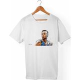Muggkuppa Stephen Curry Unisex-Erkek Beyaz T-Shirt