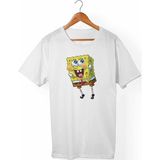 Muggkuppa Süngerbob Unisex-Erkek Beyaz T-Shirt - L