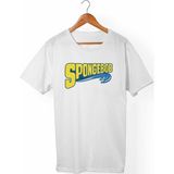 Muggkuppa Süngerbob Unisex-Erkek Beyaz T-Shirt