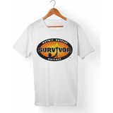 Muggkuppa Survivor Unisex-Erkek Beyaz T-Shirt - L