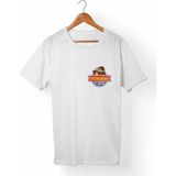 Muggkuppa Tazmanya Canavarı Unisex-Erkek Beyaz T-Shirt - XL