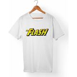 Muggkuppa The Flashbarry Allen Unisex-Erkek Beyaz T-Shirt