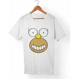 Muggkuppa The Simpsons Unisex-Erkek Beyaz T-Shirt