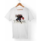 Muggkuppa Thor Unisex-Erkek Beyaz T-Shirt - L