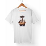 Muggkuppa Wall·E Unisex-Erkek Beyaz T-Shirt - XL