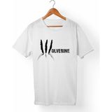 Muggkuppa Wolverine Logan Unisex-Erkek Beyaz T-Shirt - XL