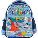 Muggle 0051 Cute Shark Mavi Anaokulu Çantası