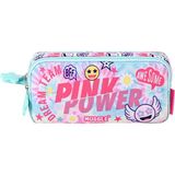 Muggle 2 Bölmeli Pink Power Kalemlik Pembe (Mu-5773)