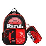 Muggle 3 Bölmeli Basketball Okul Sırt Çantası+Kalemlik