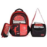 Muggle 9164 Team Basketball Siyah 3'lü Okul Sırt Çantası Set