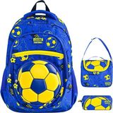 Muggle Bubbles Football Teams Sarı Lacivert Okul Çantası Üçlü Set