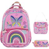 Muggle Butterfly Ilkokul Çantası 3 Lü Set