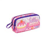 Muggle Cup Cake Kiz Cocuk Kalem Cantasi Iki Bolmeli Kalemlik