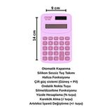 Muggle Küçük Mor Renkli Dijital Temel Bilimsel Hesap Makinesi Cep Tipi Hafıza Fonksiyonu