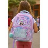 Muggle MU-9106 Shine Bright Okul Çantası Renkli Desenli, Işıltılı, Ortaokul/ilkokul
