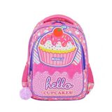Muggle MU7051 Pembe Cup Cake Kız Çocuk İlkokul Çantası