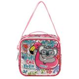 Muggle MU8942 Pembe Tropikal Pradice Beslenme Çantası