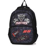 Muggle PT-9819 Panther Okul Sırt Çantası - Siyah