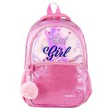 Muggle Super Girl Okul Çantası Şeker Pembesi