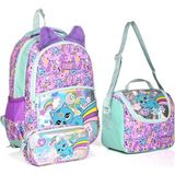 Muggle Sweet Cat Okul Sırt Çantası 3'lü Set Mor Renkli Tasarım 40 cm Kapasite