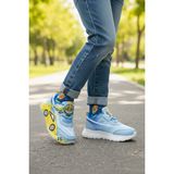 Muggo Car Cırtlı Arabalı ve Işıklı Günlük Çocuk Sneaker Spor Ayakkabı - Mavi