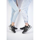 Muggo Elvis Unisex Ortopedik Günlük Garantili Yürüyüş Koşu Sneaker Spor Ayakkabı 001 siyah