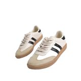 Muggo GORDON Unisex Ortopedik Günlük Garantili Bağcıklı Yürüyüş Koşu Sneaker Spor Ayakkabı BEJ 38