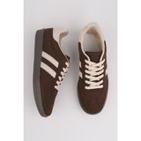 Muggo Gordon Unisex Ortopedik Günlük Garantili Bağcıklı Yürüyüş Koşu Sneaker Spor Ayakkabı - Kahverengi