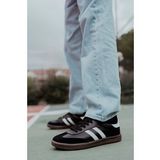 Muggo GORDON Unisex Ortopedik Günlük Garantili Bağcıklı Yürüyüş Koşu Sneaker Spor Ayakkabı (Siyah)