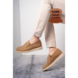 Muggo Jones Erkek Günlük Klasik Casual Rahat Ayakkabı - Bej