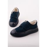 Muggo Rony Cırtlı Delikli Günlük Nefes Alabilen Unisex Çocuk Sneaker Spor Ayakkabı - Lacivert