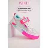 Muggo SONİC Garantili Legolu Bağcıklı ve Cırtlı Ortopedik Çocuk Sneaker Spor Ayakkabı GÜMÜŞ 31