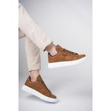 Muggo Volar Garantili Erkek Günlük Casual Sneaker Rahat ve Tarz Spor Ayakkabı - Taba
