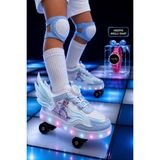 Muggo Wıngs Çocuk Kanat Detaylı Işıklı Patenli Tekerlekli Sneaker Spor Ayakkabı - Mavi - 31