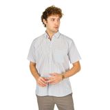 Mugi Erkek Kısa Kollu Gömlek, Kahverengi, S, 8148920203007