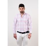 Mugi Rahat Kesim Cepli Yazlık Erkek Gömlek - 2XL - Pembe