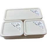 Mugiss Buzdolabı ve Buzluk Için Alfa Ürün Saklama Kabı 4lü Set - Beyaz