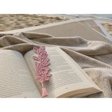 Muguetarts %100 El Emeği Dantel Angles Kitap Ayracı - 1 Adet - Pembe